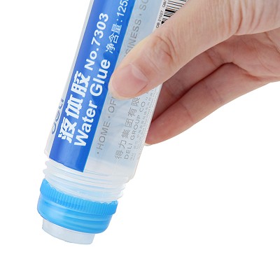 得力液體膠水7303通用學生美工膠水辦公膠粘用品125ml規(guī)格 10瓶