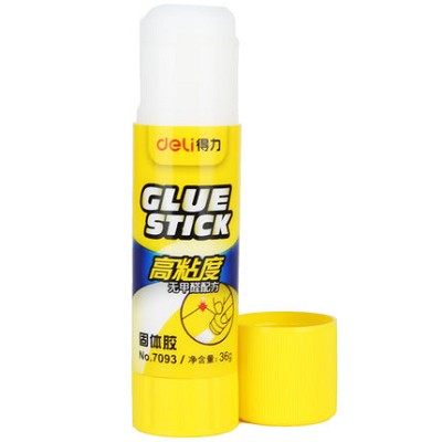 7093膠棒 單支裝 強(qiáng)粘性 固體膠棒 大號36g 辦公用品