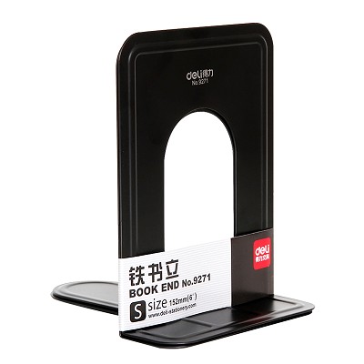 得力書立9271 金屬分類書夾/閱讀架 圖書館學(xué)習(xí)文具 6英寸 一對(duì)價(jià)