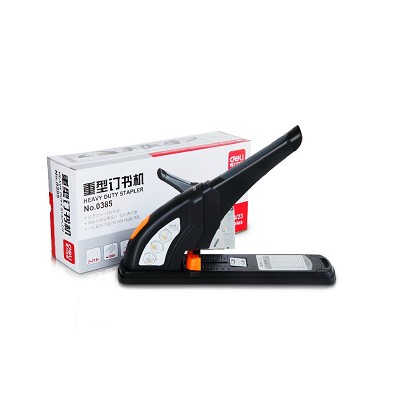 得力0385省力重型訂書機 可訂210頁加厚  人體工學(xué)省力 特價包郵