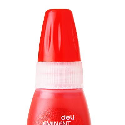 得力9879 光敏印油 印章/刻章/印臺使用印油 10ml 紅色 辦公用品