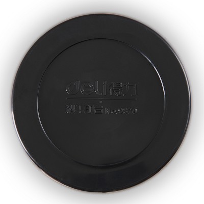 得力9870型快干印臺(tái) 紅色圓形速干印油 95*26.5mm 辦公用品
