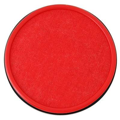 得力9860型快干印臺(tái) 紅色圓形速干印臺(tái) 直徑100mm 辦公用品
