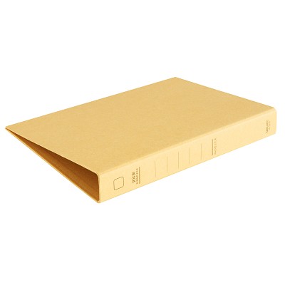 得力5916牛皮紙文件夾A4 /D型2孔資料整理收納夾資料夾二孔活頁(yè)夾