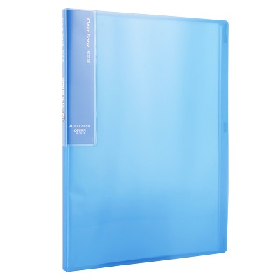 資料冊(cè) 20/30/40頁(yè) 多層高透插頁(yè)文件試卷夾 得力5013/5014/5015
