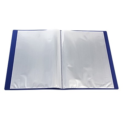 得力文具5002文件夾插頁(yè)袋 A4活頁(yè)經(jīng)濟(jì)型資料冊(cè) 辦公收納20頁(yè)