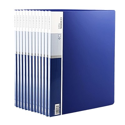 得力文具5002文件夾插頁(yè)袋 A4活頁(yè)經(jīng)濟(jì)型資料冊(cè) 辦公收納20頁(yè)