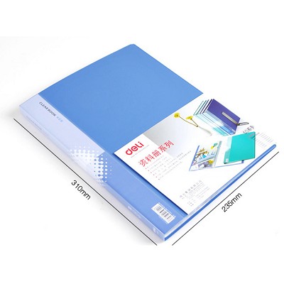 得力資料冊(cè)5030 A4 文件冊(cè)30頁(yè) 資料夾插頁(yè)夾文件夾