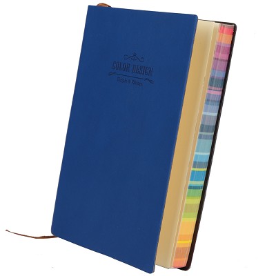 得力新品3184皮面本彩色噴邊PU材質(zhì)記事本56K創(chuàng)意筆記本