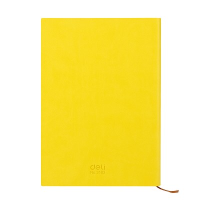 得力新品3183皮面本彩色噴邊PU材質(zhì)記事本25K創(chuàng)意日志筆記本