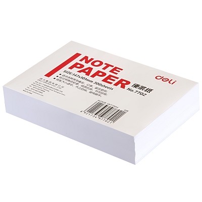 得力便條紙7702 便簽紙留言條標注紙記事 辦公紙用品 147×101mm