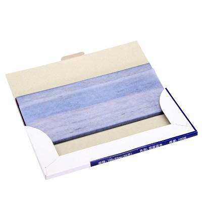 deli得力9370藍色雙面薄型48k復(fù)寫紙（18.5×8.5cm）手寫票據(jù)使用