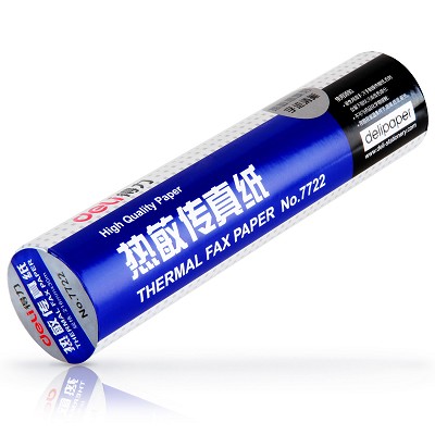 得力熱敏傳真紙7722 辦公紙制用品 經(jīng)濟(jì)實(shí)惠 216mm*30m