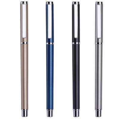 得力deli S82金屬筆桿中性筆 0.5mm水筆/簽字筆/碳素筆 細桿水筆