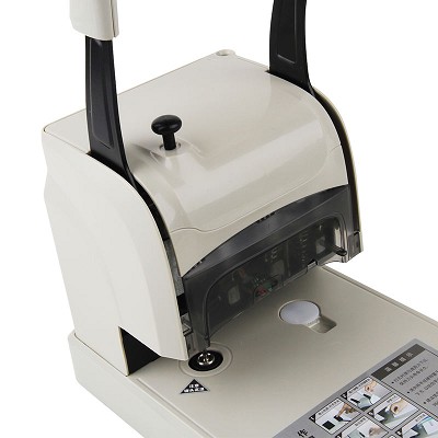 得力財務(wù)憑證裝訂機(jī)3881會計手動打孔自動切割鉚管打孔機(jī) 包郵