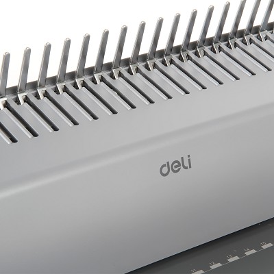 得力3872梳式裝訂機(jī) 財(cái)務(wù)辦公裝訂機(jī) 打孔用品 夾條膠圈裝訂機(jī)