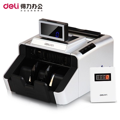 得力3919驗鈔機銀行專用B類點鈔機真人語音/USB升級/雙驅(qū)