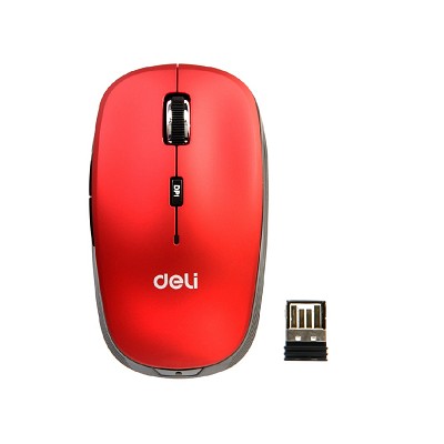 得力（deli） 3714 引擎無(wú)線鼠標(biāo) 五鍵設(shè)計(jì) 2.4G接收器