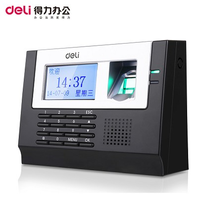 得力3970指紋考勤機(jī)彩屏指紋打卡簽到機(jī)特價包郵全國聯(lián)保