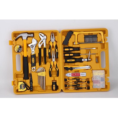 得力3703多用途組合工具套裝(橙)(套)家用工具箱五金工具套裝