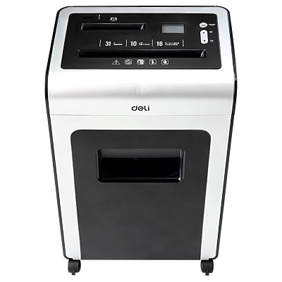 全國包郵 得力碎紙機(jī)9917黑電動辦公 大功率條狀多功能離子凈