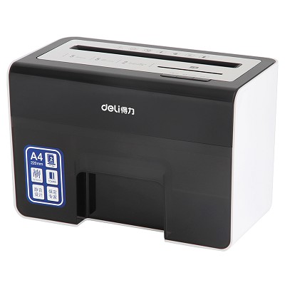 包郵 得力9936 多功能桌面?zhèn)€人商務(wù)碎紙機 3級保密/可碎卡